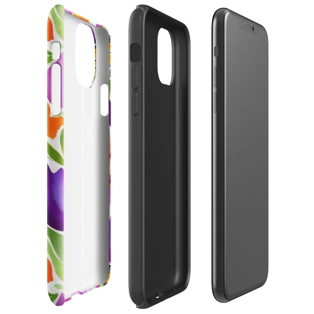 Tulip Carnival on Tough Case for iPhone® — Right
