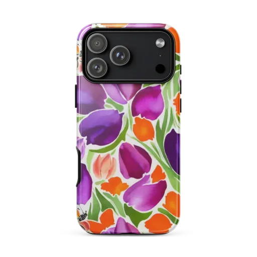 Tulip Carnival on a Tough Case for iPhone®