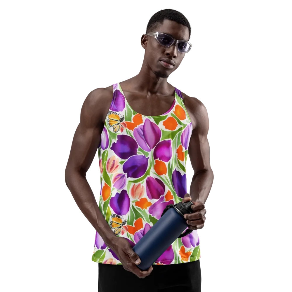 Tulip Carnival on Men's Tank Top — Front