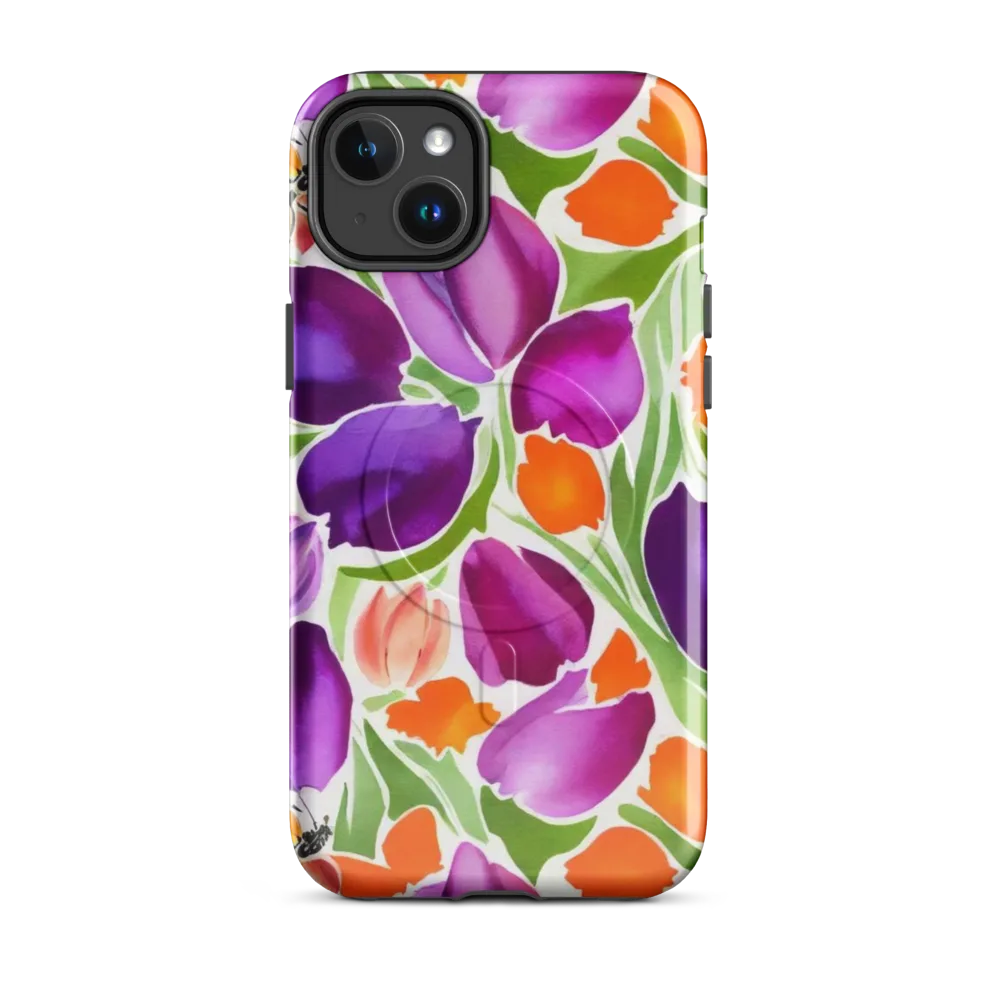 Tulip Carnival on MagSafe Tough Case for iPhone® — Front