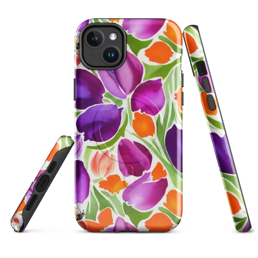 Tulip Carnival on MagSafe Tough Case for iPhone® — Front