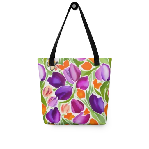 Tulip Carnival on a Tote Bag
