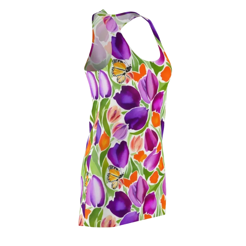 Tulip Carnival on Racerback Dress — Front Side
