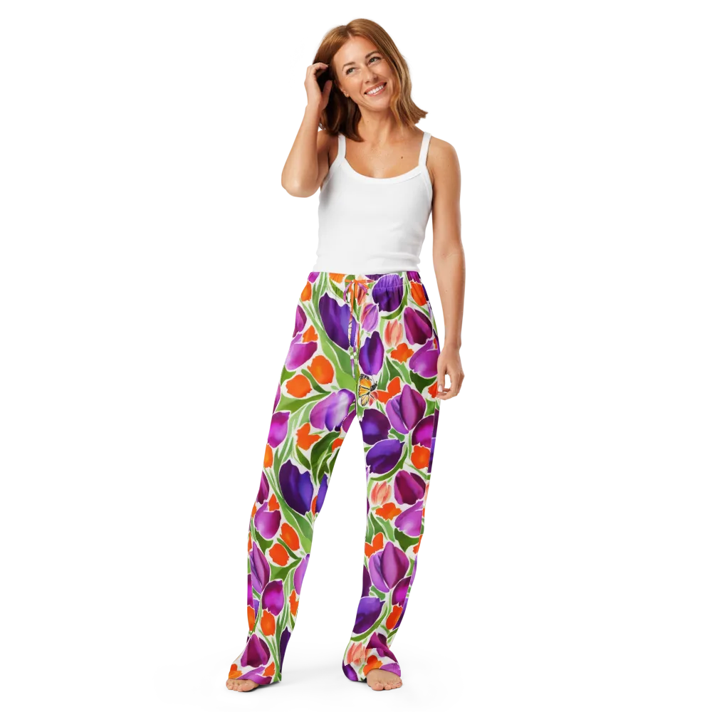 Tulip Carnival on Women's Pajama Pants — Front