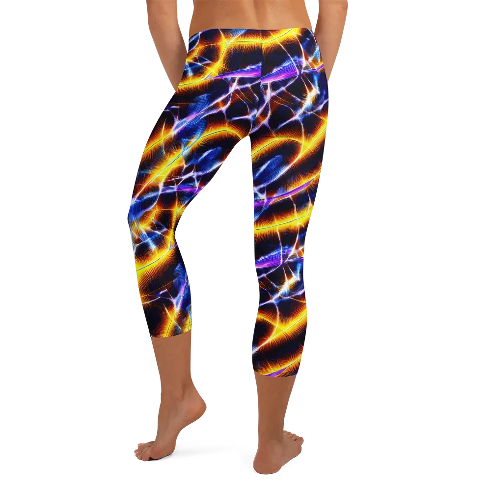 Tempel Tangle on Capri Leggings — Back