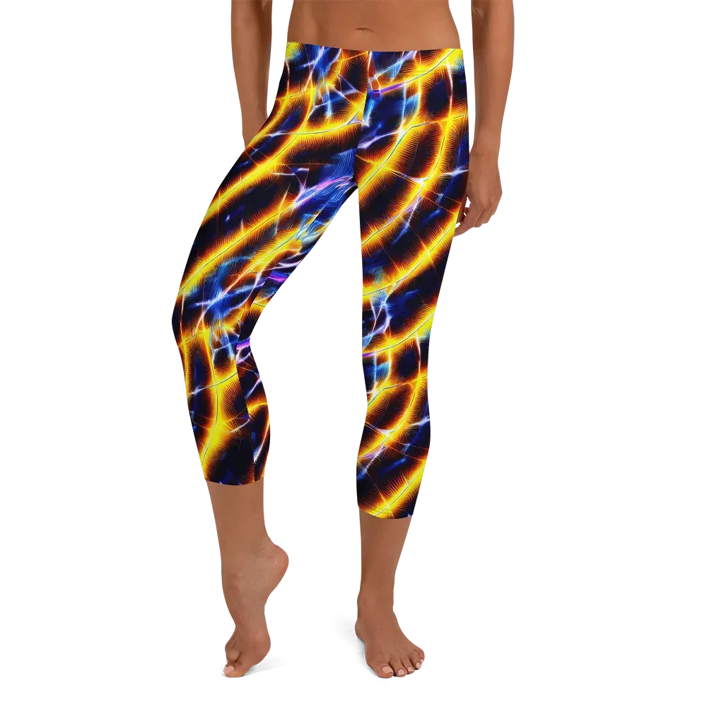 Tempel Tangle on Capri Leggings — Front
