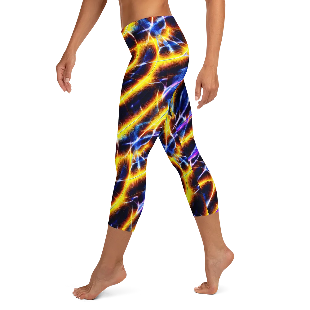Tempel Tangle on Capri Leggings — Left