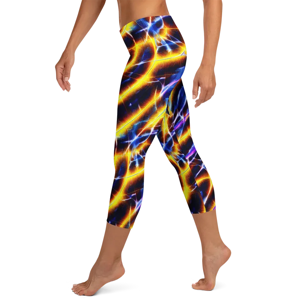 Tempel Tangle on Capri Leggings — Left