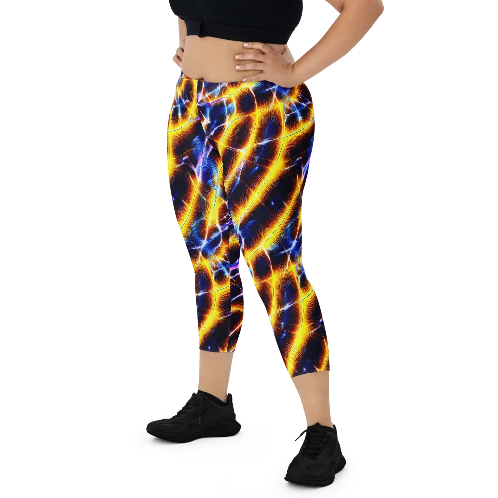 Tempel Tangle on Capri Leggings — Front