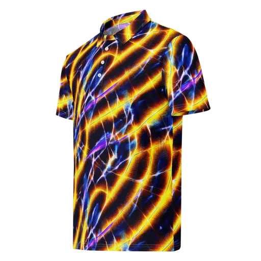 Tempel Tangle on a Men's Slim Fit Polo Shirt