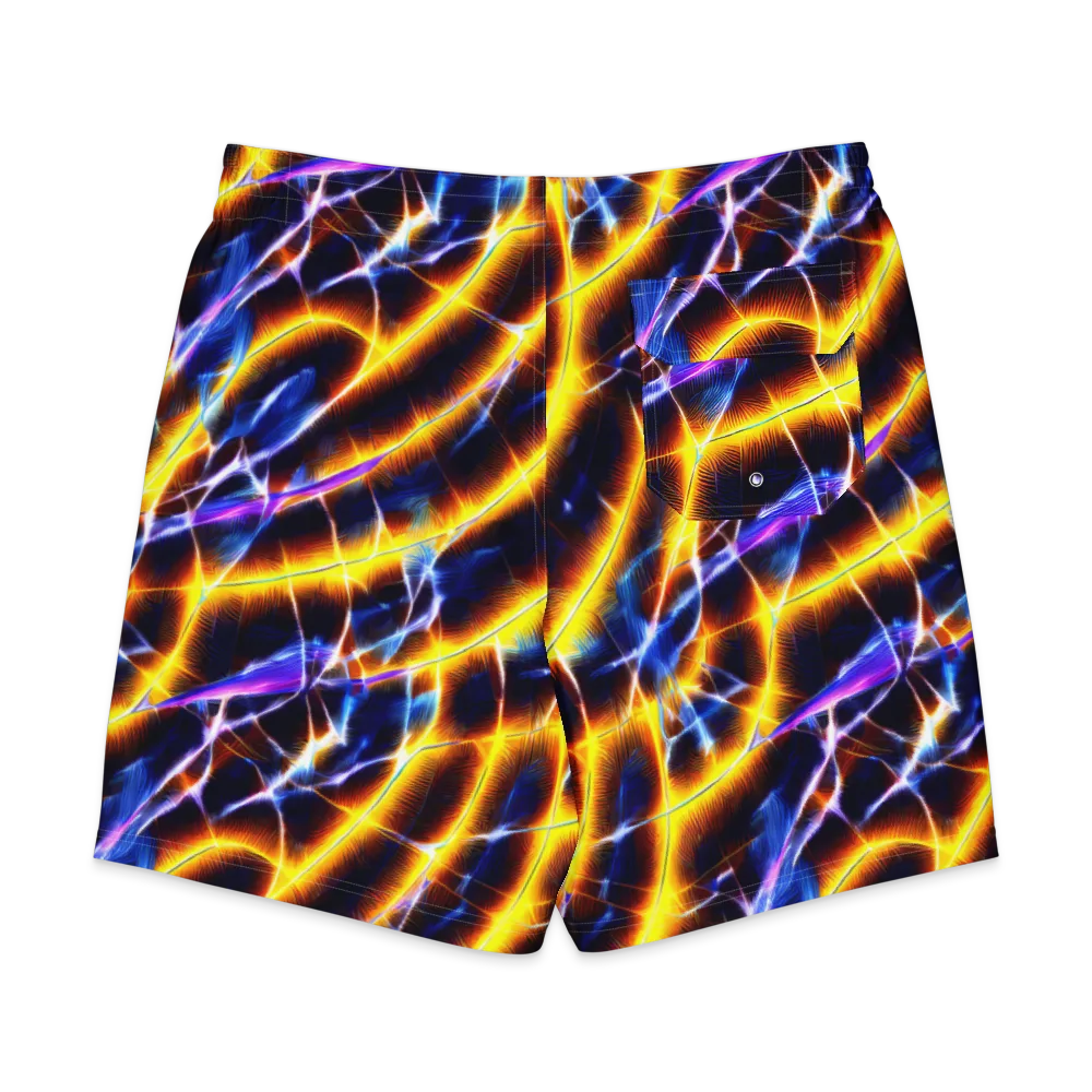 Tempel Tangle on Men's Board Shorts — Back