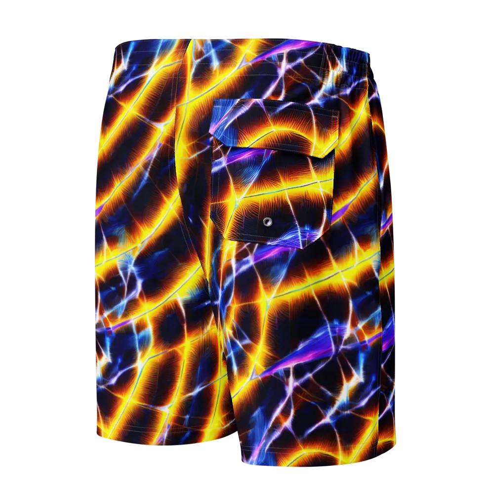 Tempel Tangle on Men's Board Shorts — Back