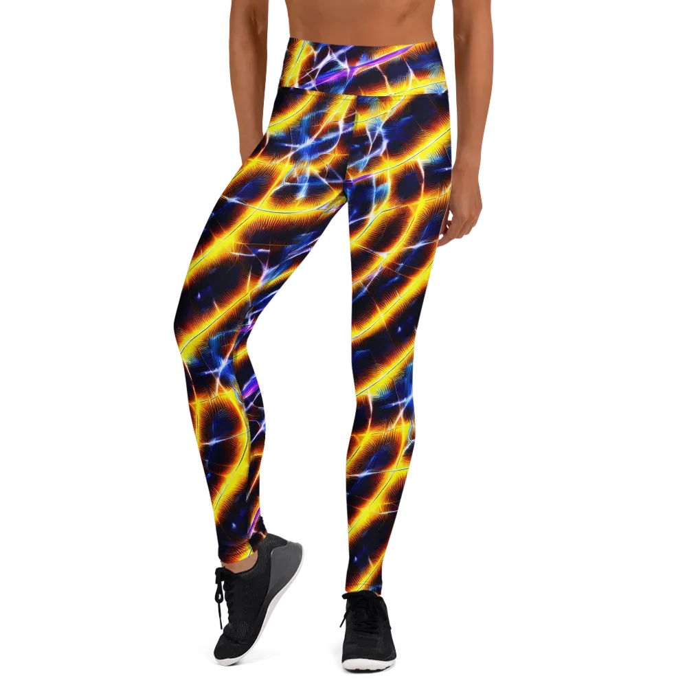 Tempel Tangle on Yoga Leggings — Front