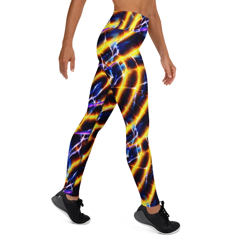 Tempel Tangle on Yoga Leggings — Right