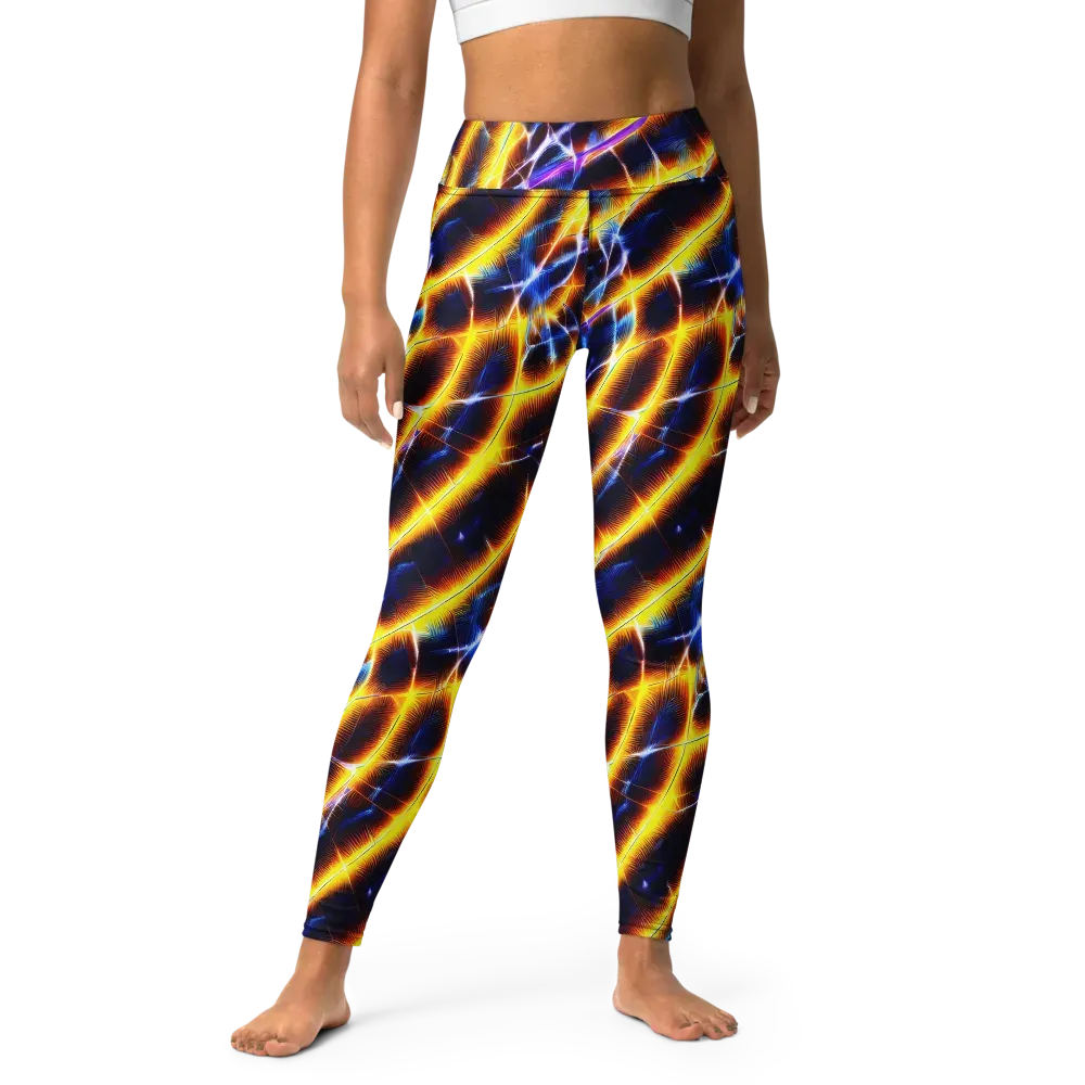 Tempel Tangle on Yoga Leggings — Front