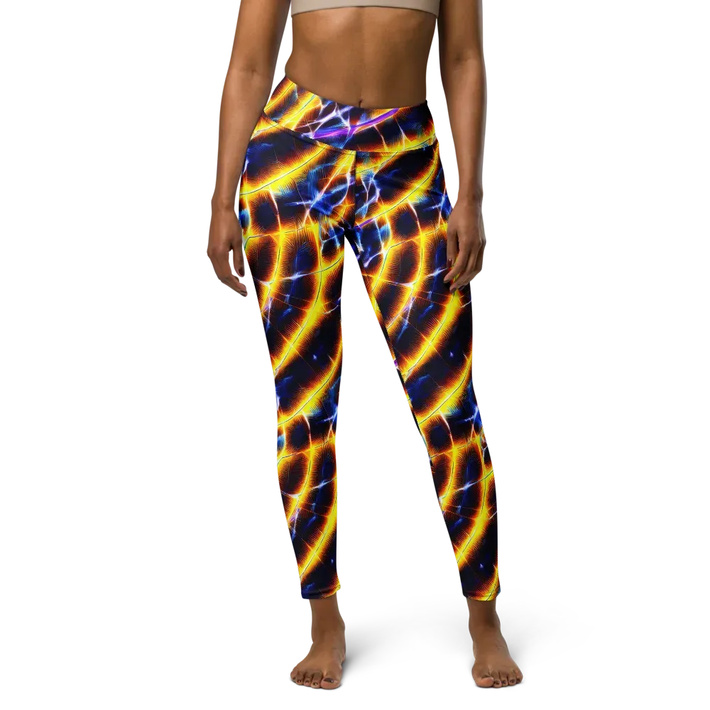 Tempel Tangle on Yoga Leggings — Front