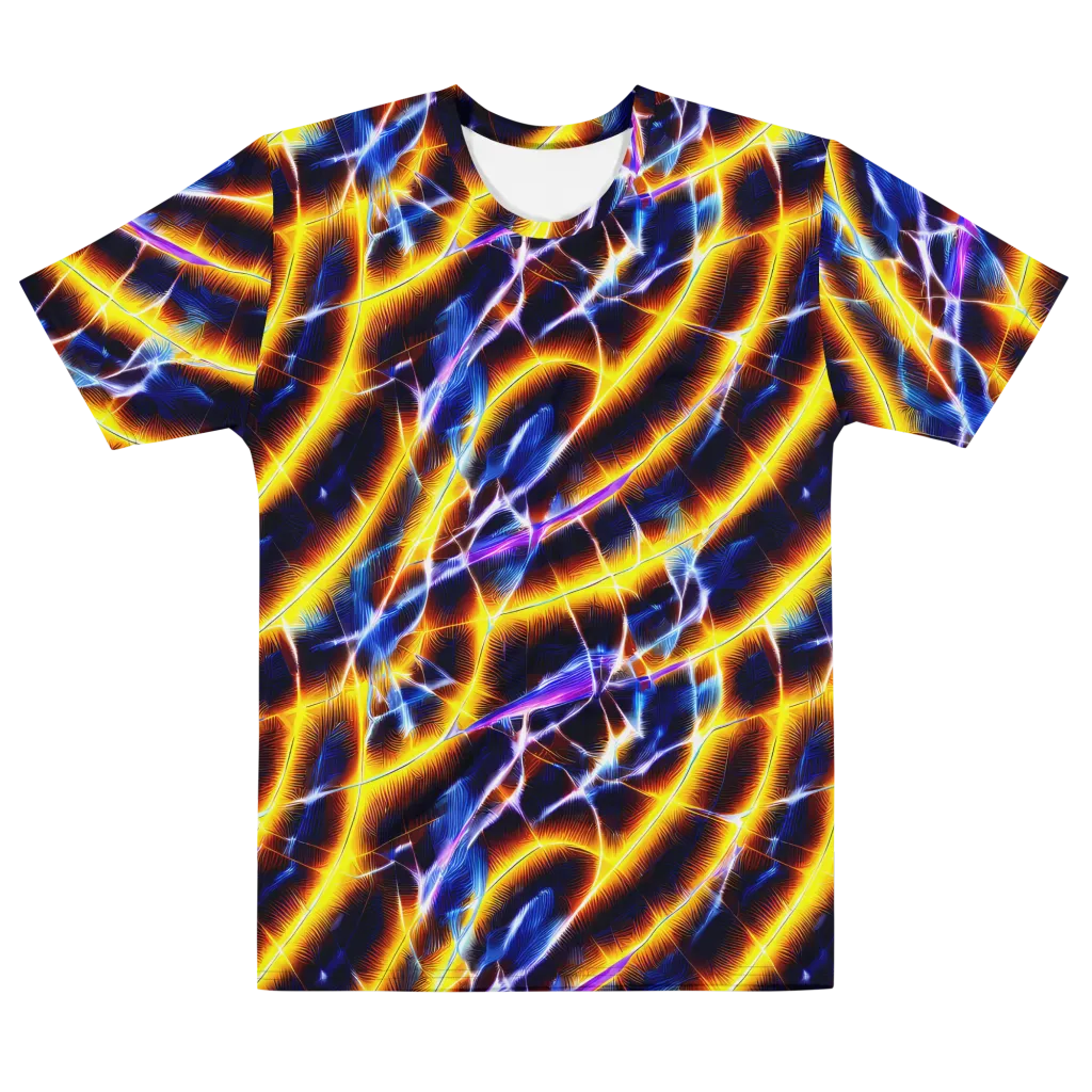 Tempel Tangle on Men's Cotton Crew Neck T-Shirt — Front