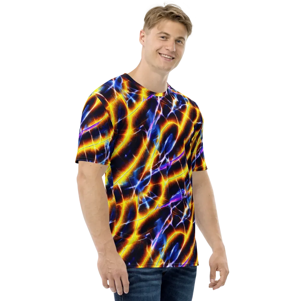 Tempel Tangle on Men's Crew Neck T-Shirt — Right
