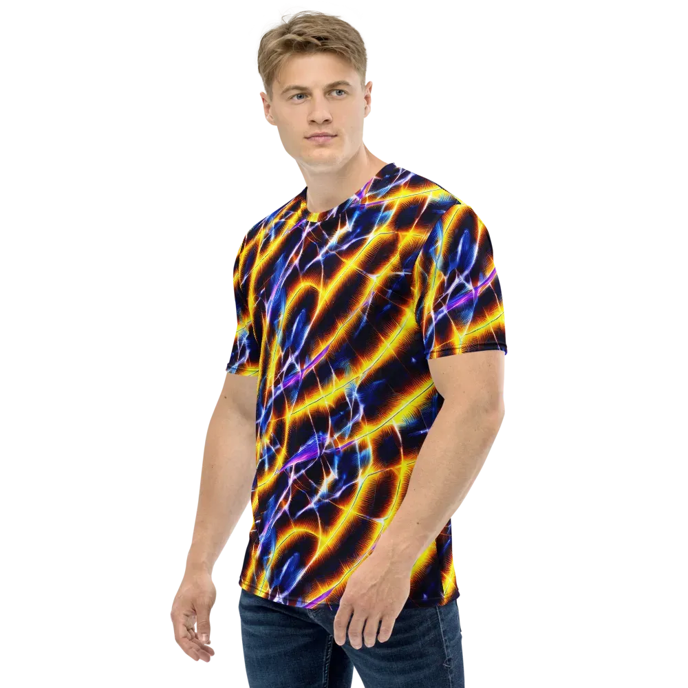 Tempel Tangle on Men's Crew Neck T-Shirt — Left