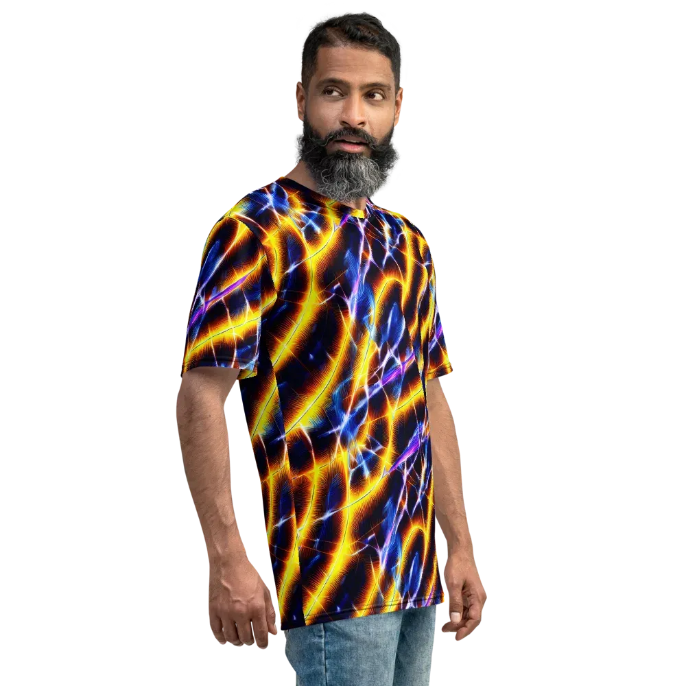 Tempel Tangle on Men's Crew Neck T-Shirt — Right