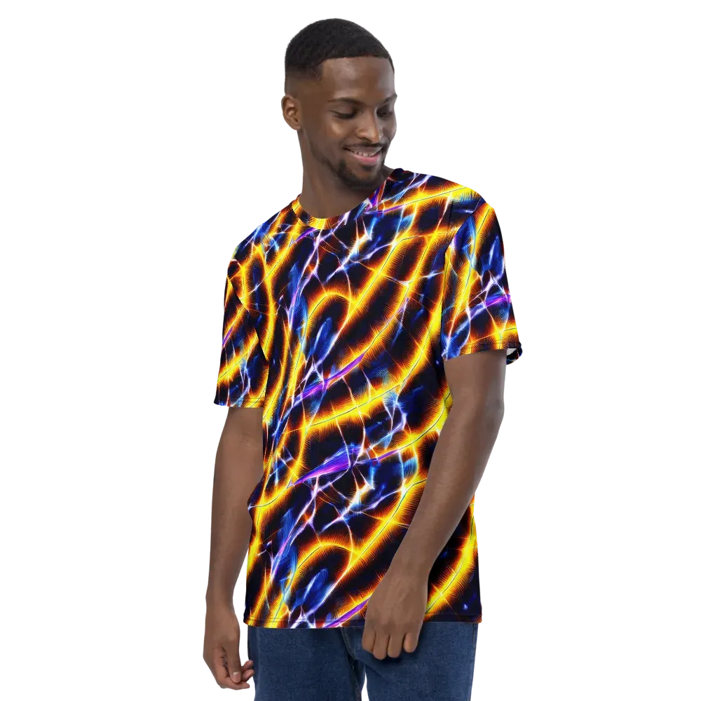 Tempel Tangle on Men's Crew Neck T-Shirt — Left