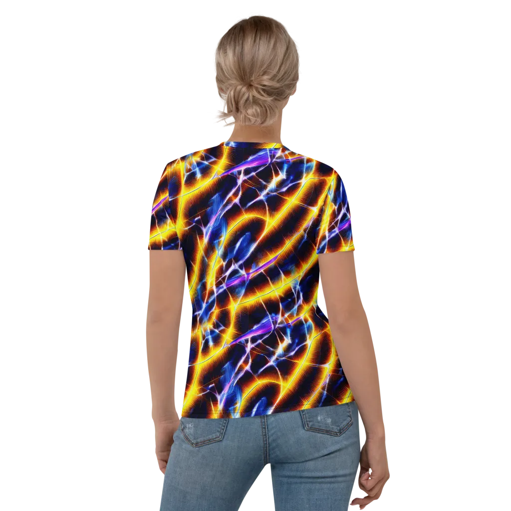 Tempel Tangle on Women's Crew Neck T-Shirt — Back