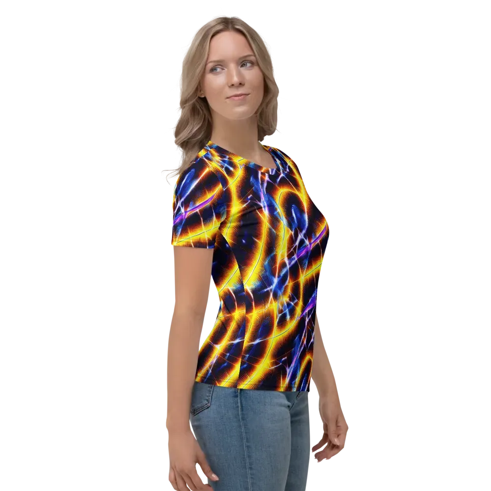 Tempel Tangle on Women's Crew Neck T-Shirt — Right