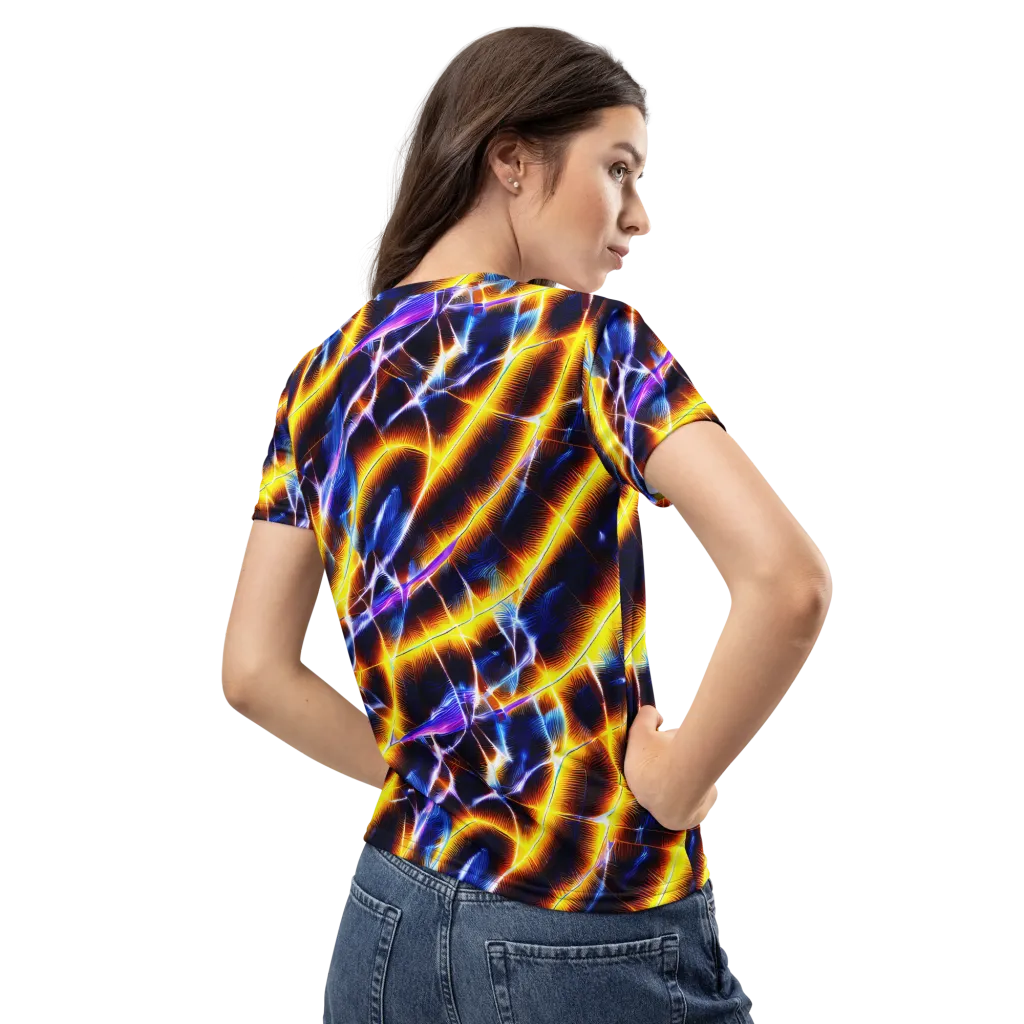 Tempel Tangle on Women's Crew Neck T-Shirt — Back