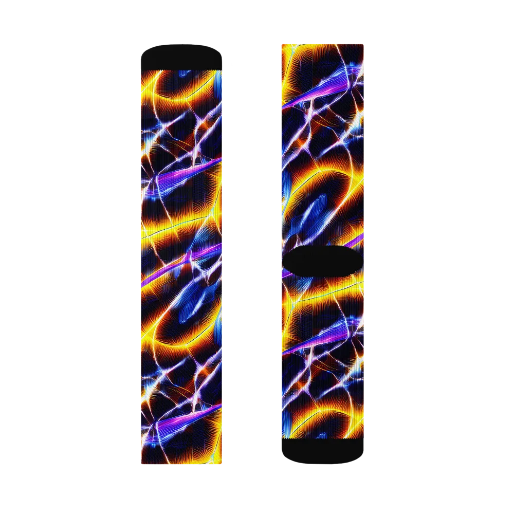 Tempel Tangle on Socks — Left Sock