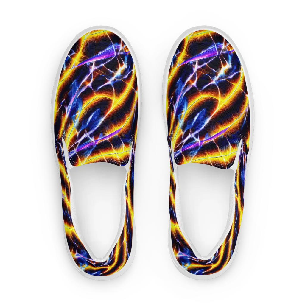 Tempel Tangle on Women's Slip-On Canvas Shoes — Front