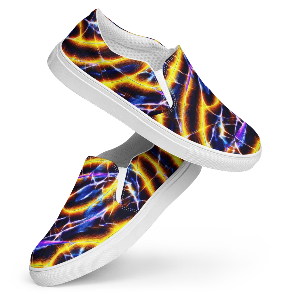 Tempel Tangle on Women's Slip-On Canvas Shoes — Front