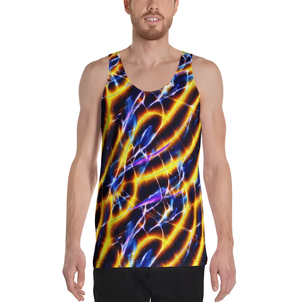 Tempel Tangle on Men's Tank Top — Front