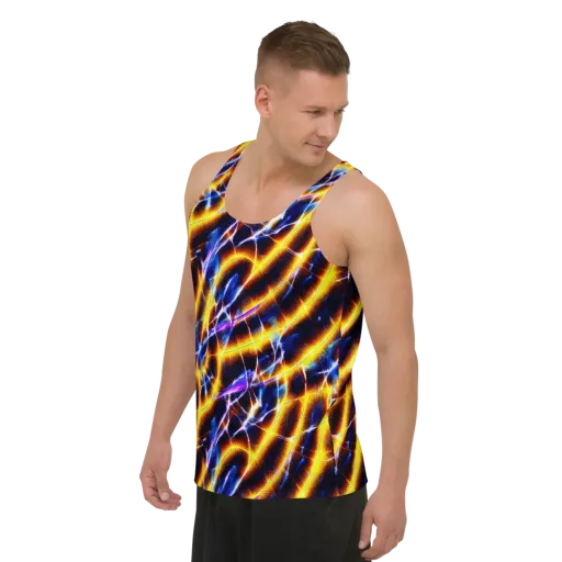 Tempel Tangle on a Men's Tank Top