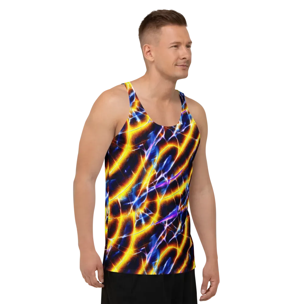 Tempel Tangle on Men's Tank Top — Right Front