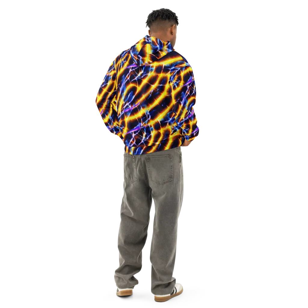 Tempel Tangle on Cotton Hoodie — Back