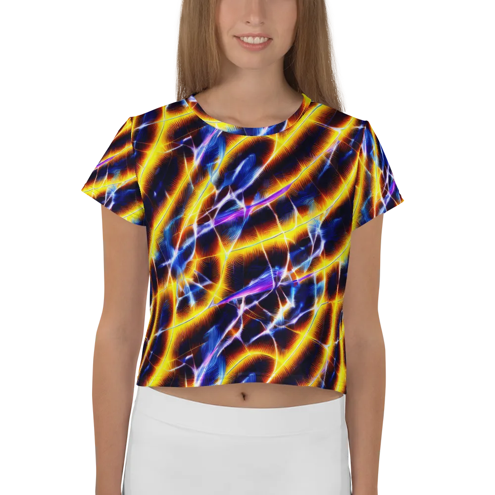 Tempel Tangle on Crop Tee — Front