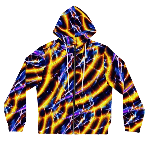 Tempel Tangle on a Women's Full-Zip Hoodie