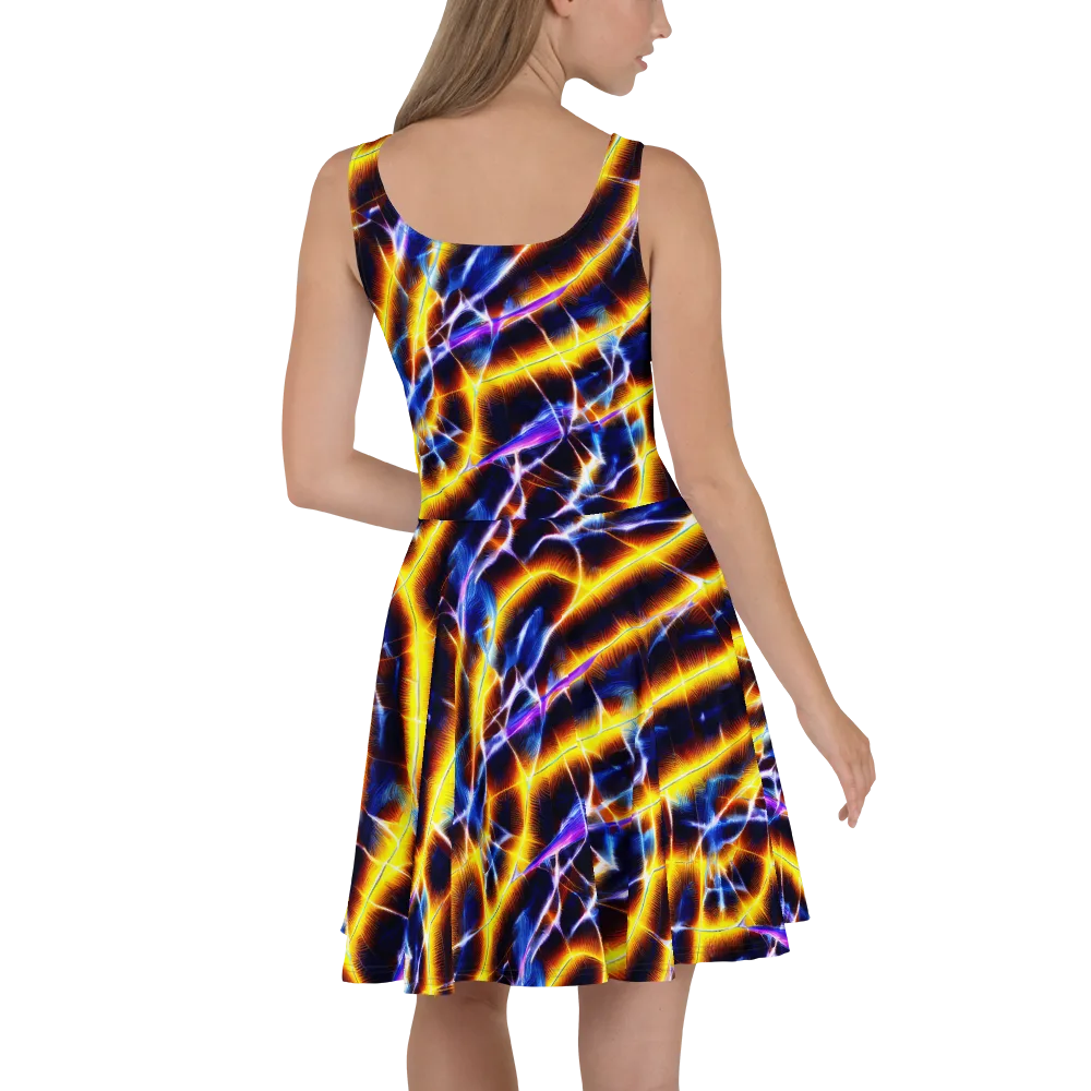 Tempel Tangle on Skater Dress — Back