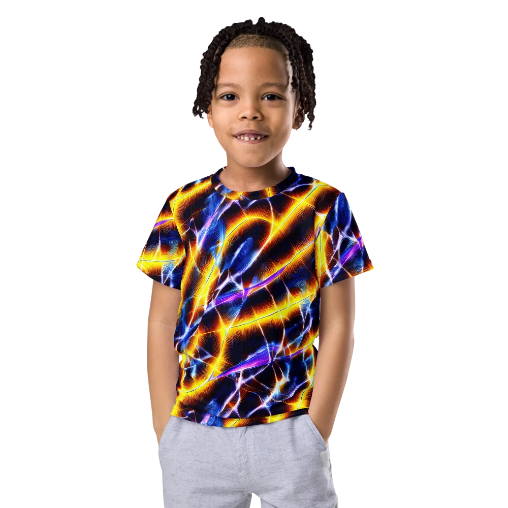 Tempel Tangle on Kids Crew Neck T-Shirt — Front