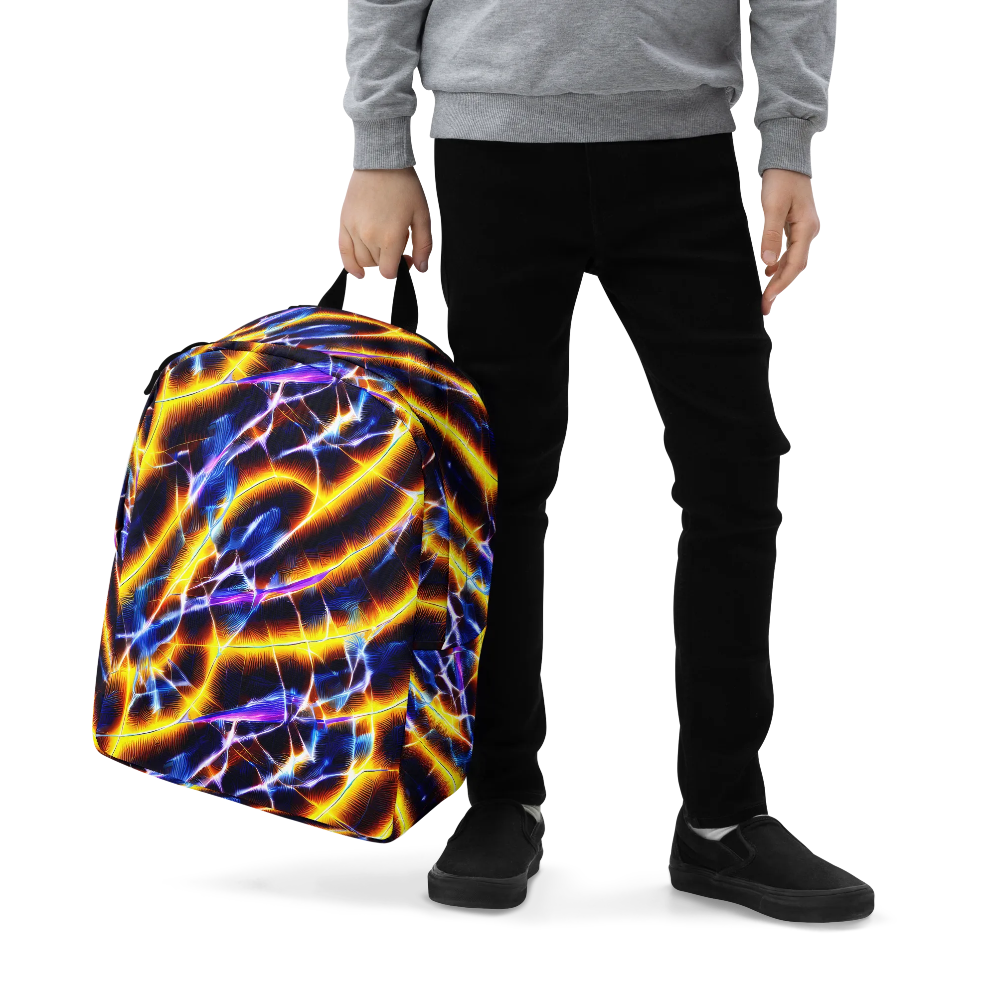 Tempel Tangle on Minimalist Backpack — Zoomed-in