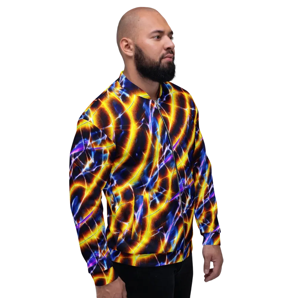 Tempel Tangle on Bomber Jacket — Right
