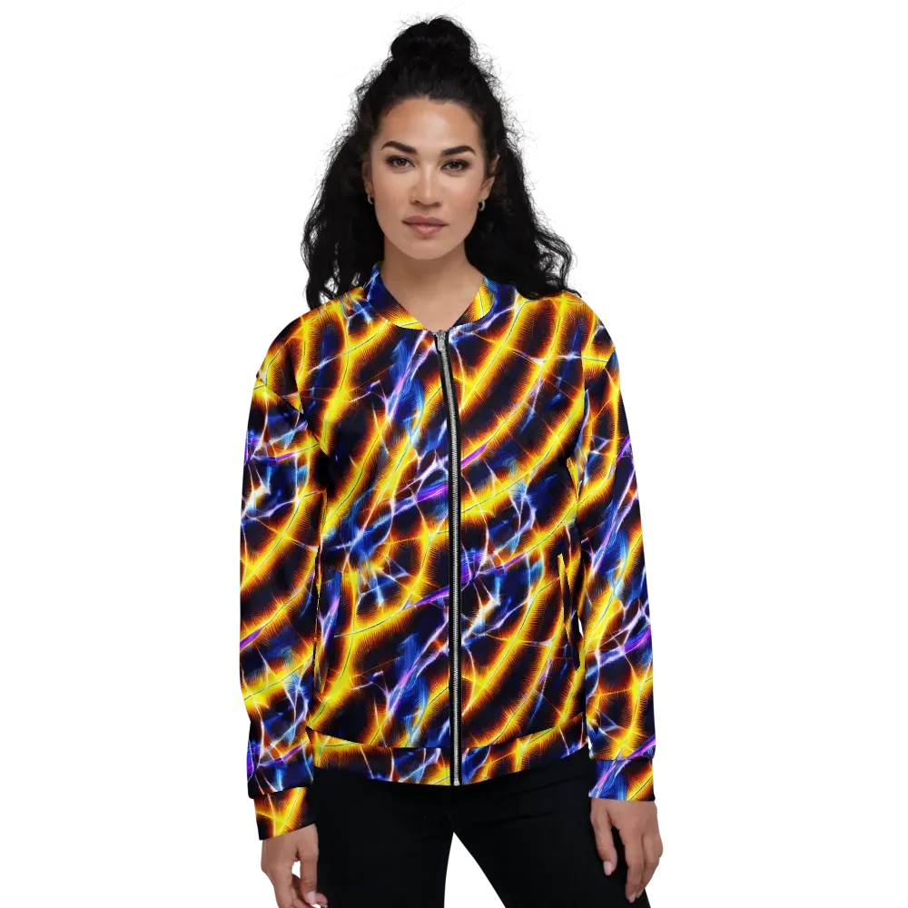 Tempel Tangle on Bomber Jacket — Front