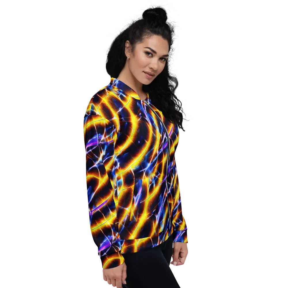 Tempel Tangle on Bomber Jacket — Right