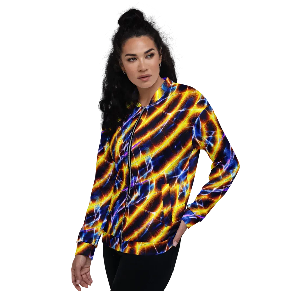 Tempel Tangle on Bomber Jacket — Left
