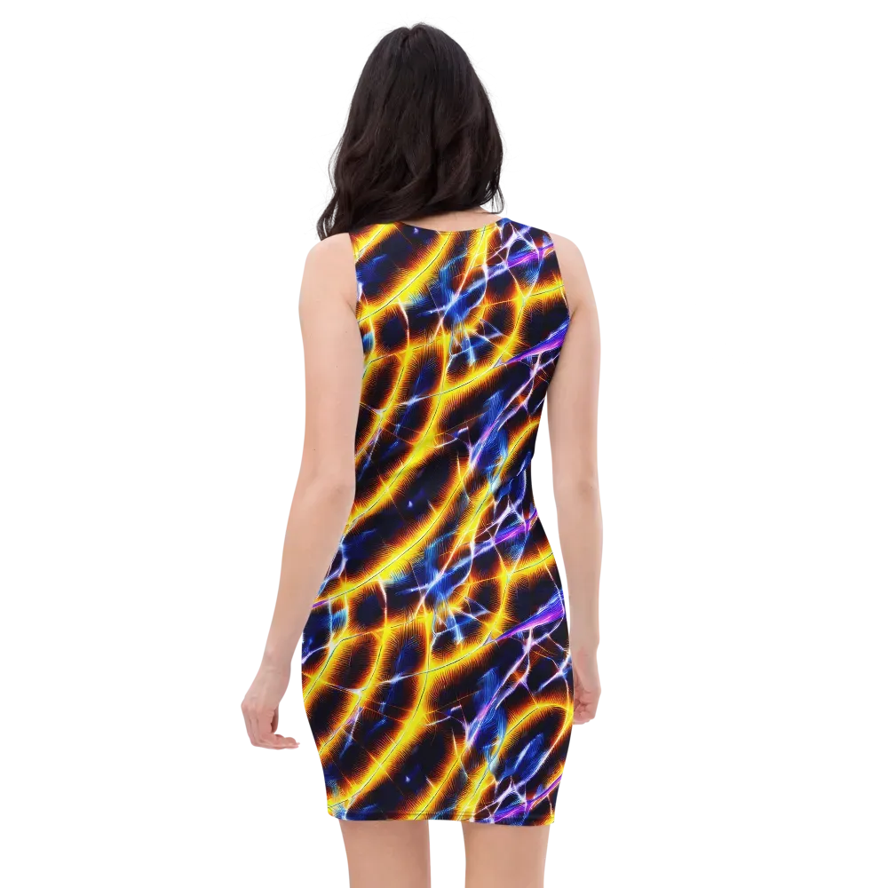 Tempel Tangle on Bodycon Dress — Back