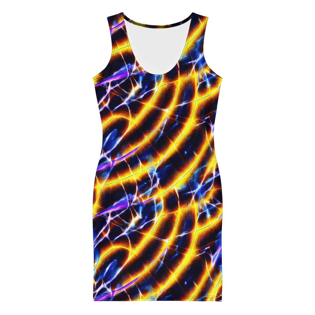 Tempel Tangle on Bodycon Dress — Front