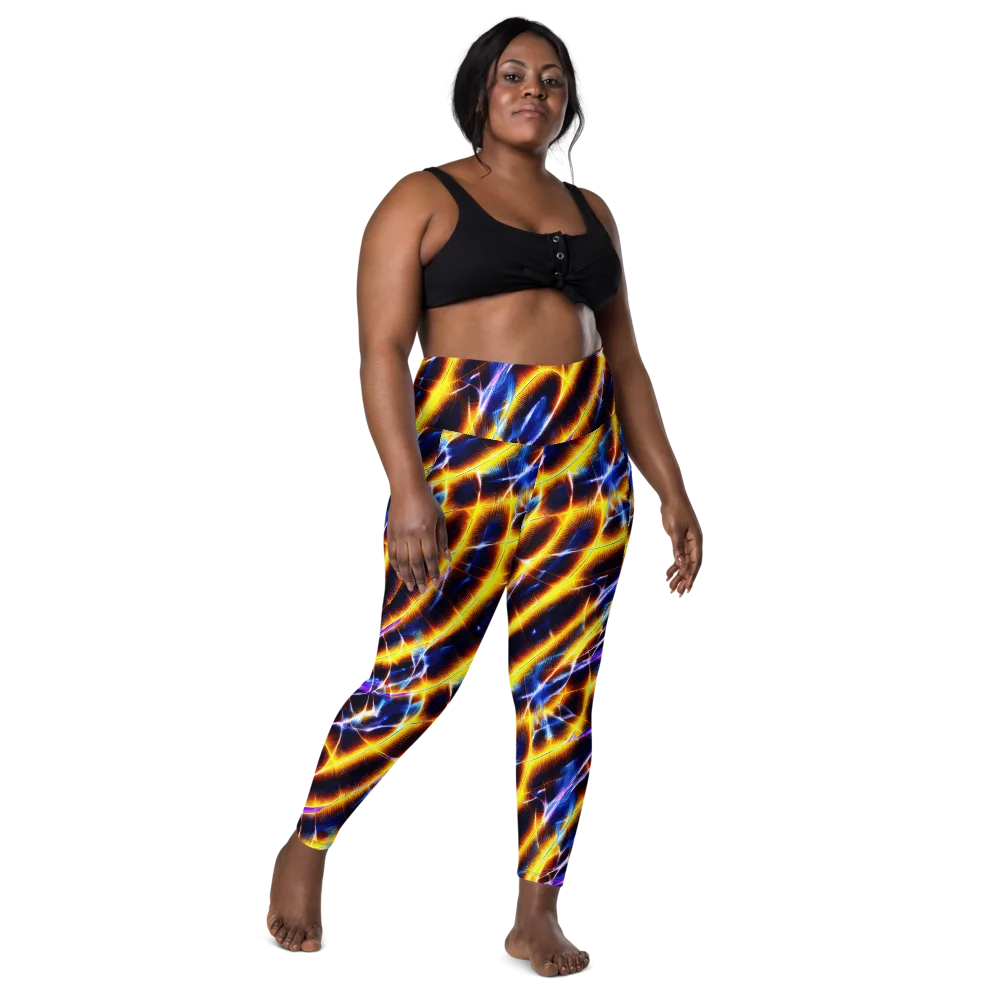 Tempel Tangle on Leggings with Pockets — Front