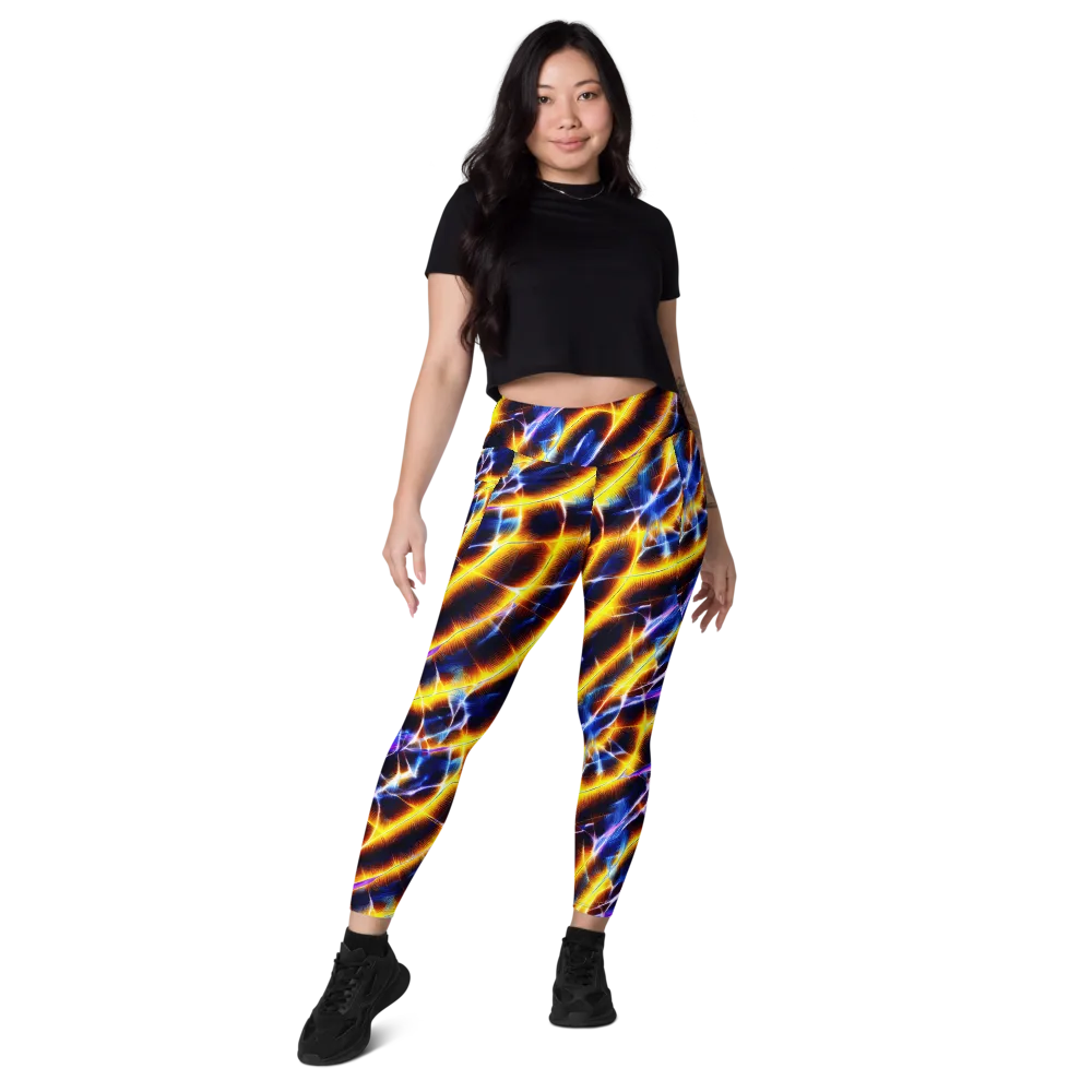 Tempel Tangle on Leggings with Pockets — Front