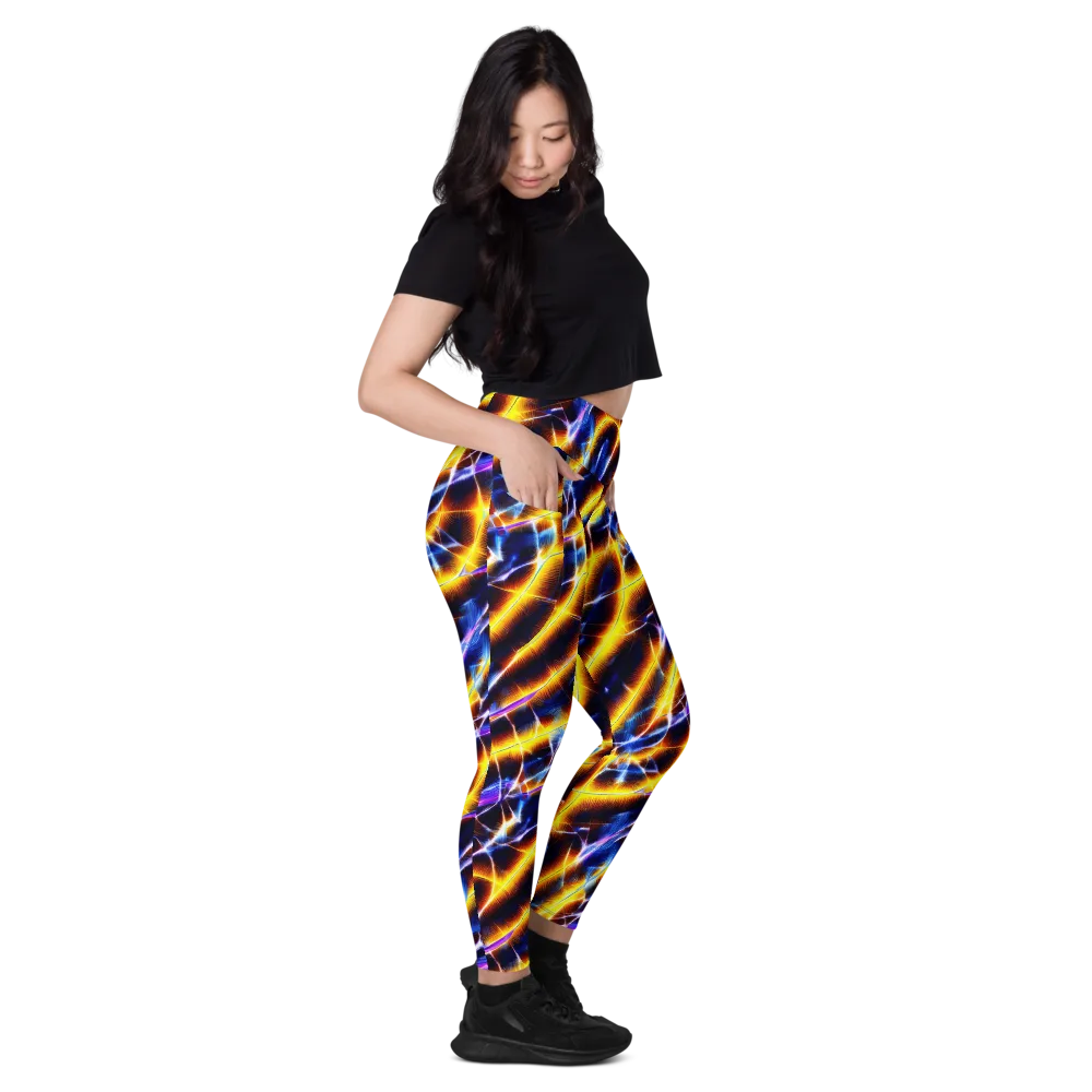Tempel Tangle on Leggings with Pockets — Right