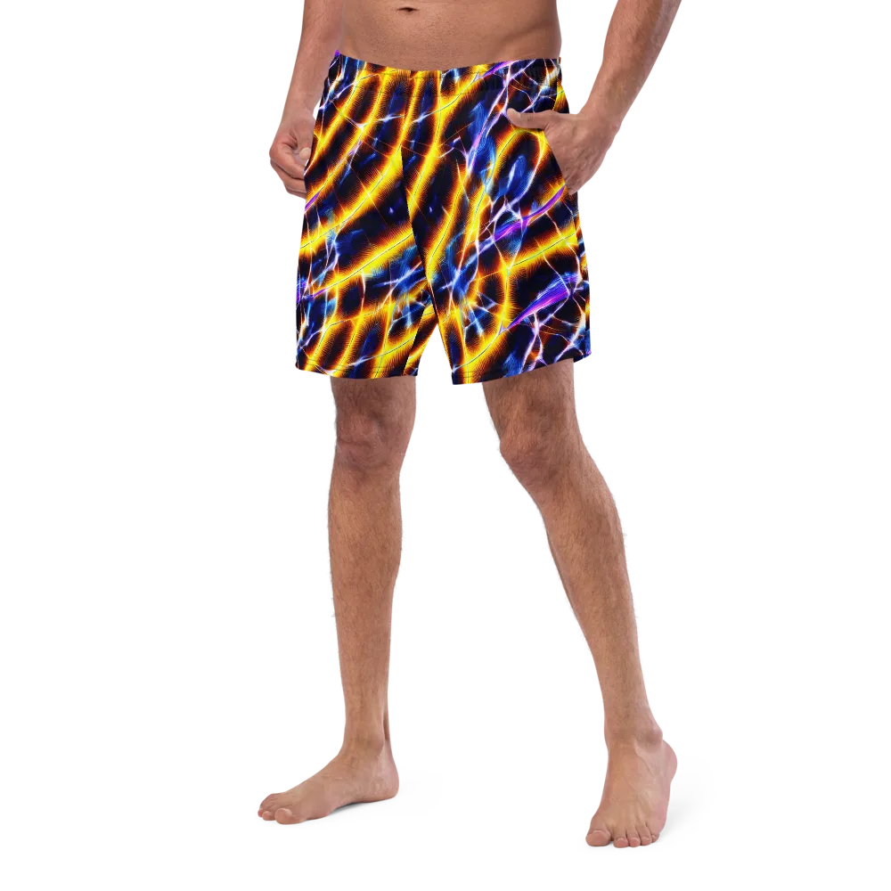Tempel Tangle on Swim Trunks — Left Front